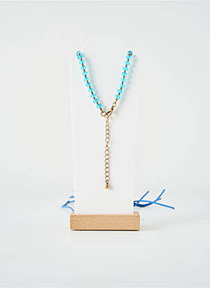 Sautoir ornement perles bleu TATA GISELE femme