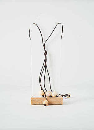 Sautoir marron TATA GISELE pour femme