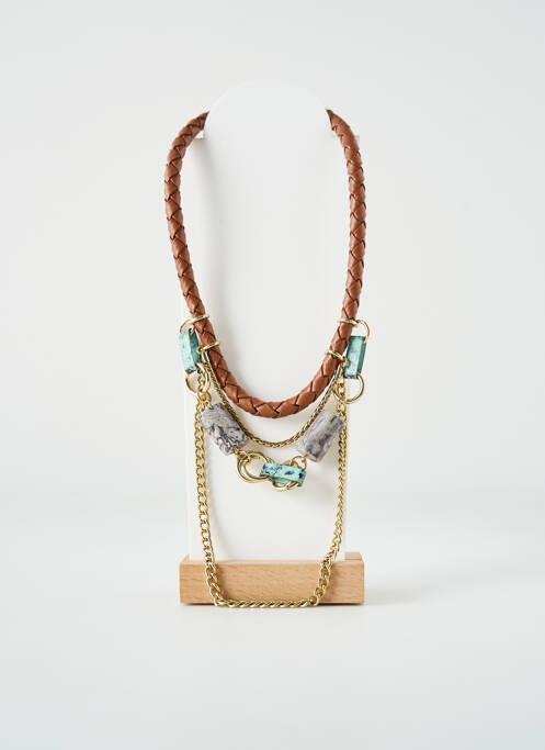 Sautoir marron TATA GISELE pour femme