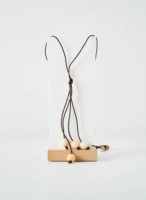 Sautoir marron TATA GISELE pour femme