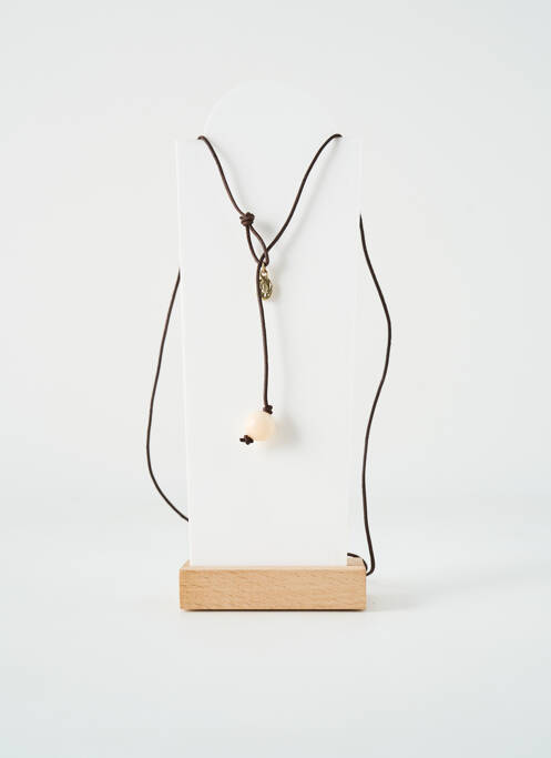 Sautoir marron TATA GISELE pour femme