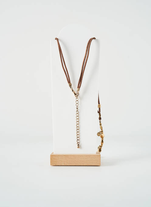 Sautoir marron TATA GISELE pour femme