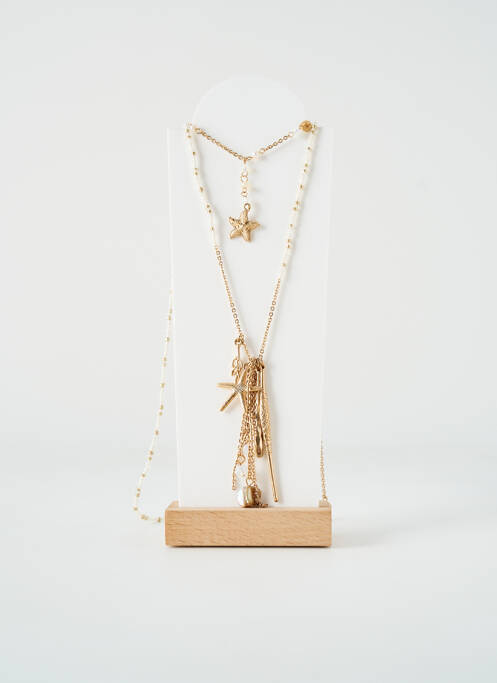 Sautoir blanc TATA GISELE pour femme