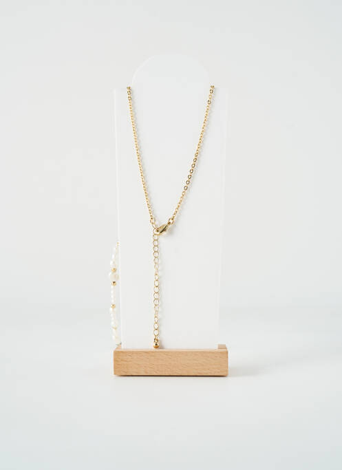 Sautoir blanc TATA GISELE pour femme