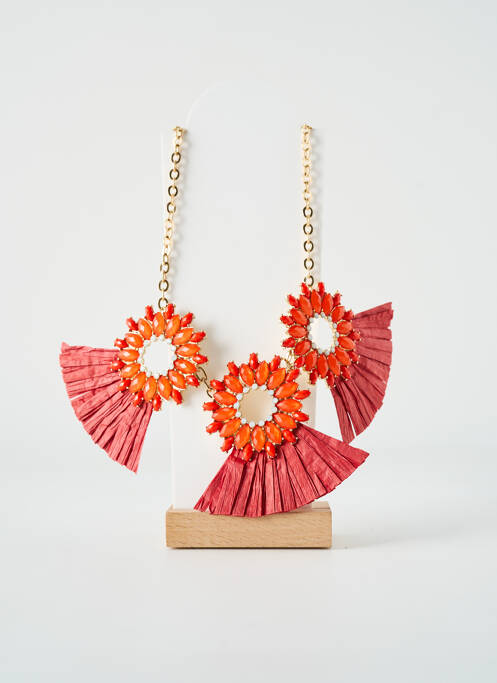 Sautoir rouge TATA GISELE pour femme