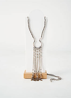 Sautoir matériaux métal argent TATA GISELE femme