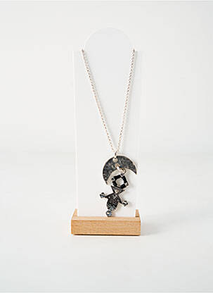 Sautoir matériaux métal argent TATA GISELE femme