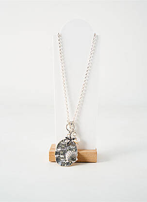 Sautoir matériaux métal argent TATA GISELE femme