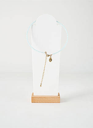 Collier ornement perles bleu TATA GISELE femme