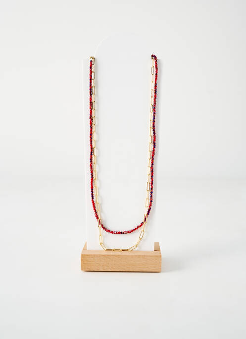Sautoir rouge TATA GISELE pour femme