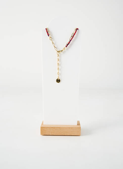 Sautoir rouge TATA GISELE pour femme