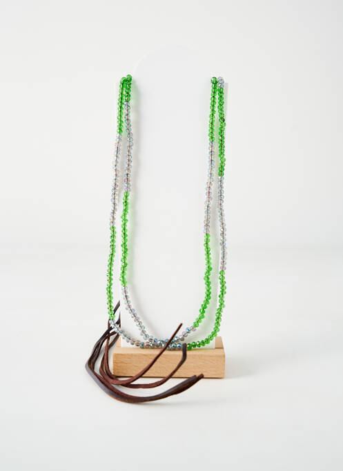 Sautoir vert TATA GISELE pour femme