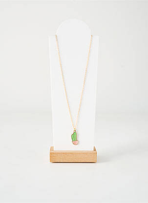 Collier imprimé or TATA GISELE femme