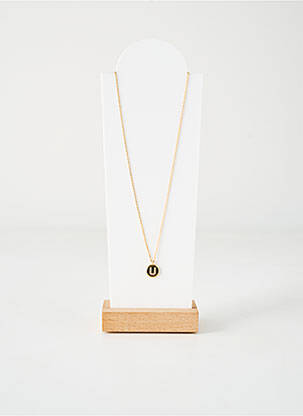 Collier ornement oxyde de zirconium or TATA GISELE femme