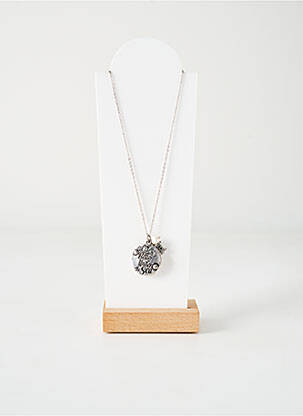 Collier matériaux métal argent TATA GISELE femme