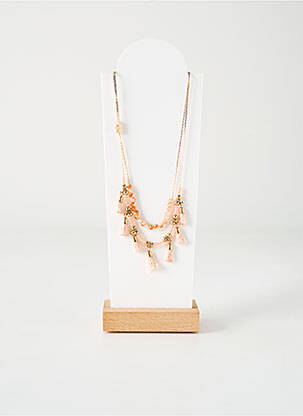 Sautoir ornement perles rose TATA GISELE femme