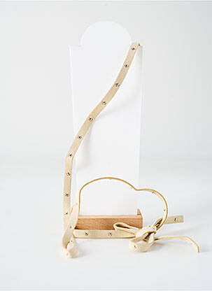Collier fermeture avec liens beige TATA GISELE femme
