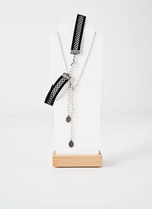 Collier matériaux métal argent TATA GISELE femme