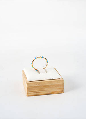 Bague matériaux plaqué or bleu TATA GISELE femme