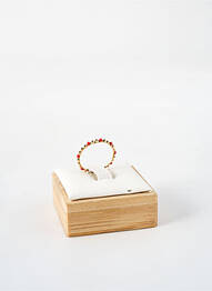 Bague matériaux plaqué or rouge TATA GISELE femme