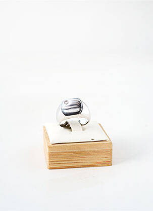 Bague ornement oxyde de zirconium argent TATA GISELE homme