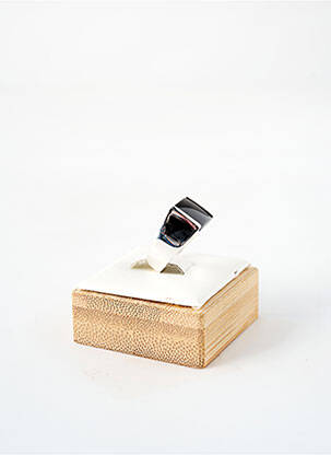 Bague matériaux argent noir TATA GISELE homme