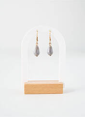 Boucles d’oreilles gris TATA GISELE pour femme seconde vue