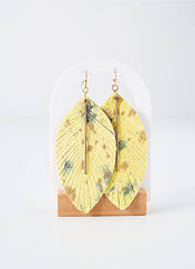 Boucles d’oreilles jaune TATA GISELE pour femme seconde vue