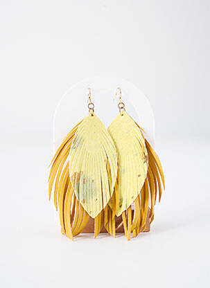 Boucles d’oreilles jaune TATA GISELE pour femme