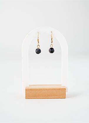 Boucles d’oreilles noir TATA GISELE pour femme