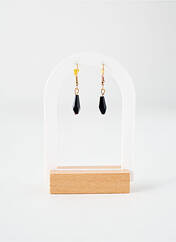 Boucles d’oreilles noir TATA GISELE pour femme seconde vue