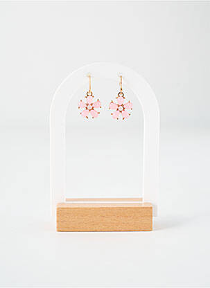 Boucles d’oreilles rose TATA GISELE pour femme