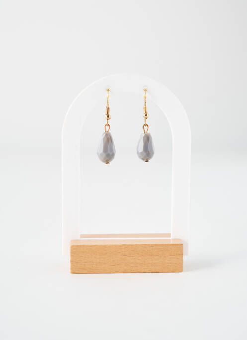 Boucles d’oreilles gris TATA GISELE pour femme
