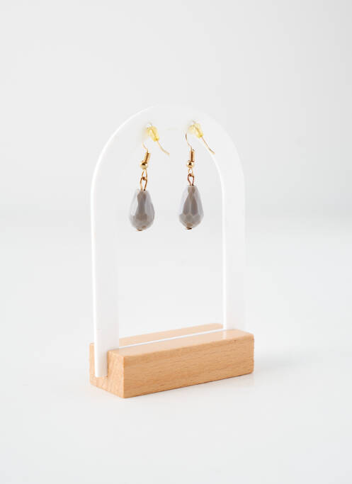 Boucles d’oreilles gris TATA GISELE pour femme