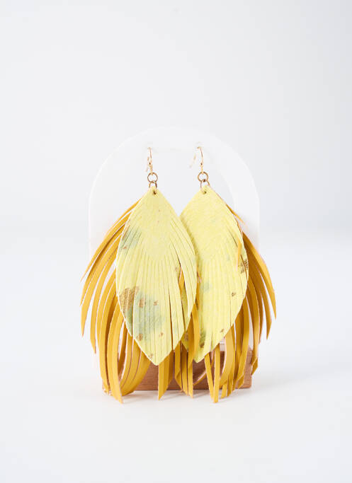 Boucles d’oreilles jaune TATA GISELE pour femme
