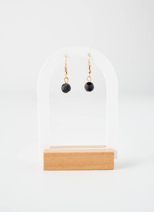 Boucles d’oreilles noir TATA GISELE pour femme