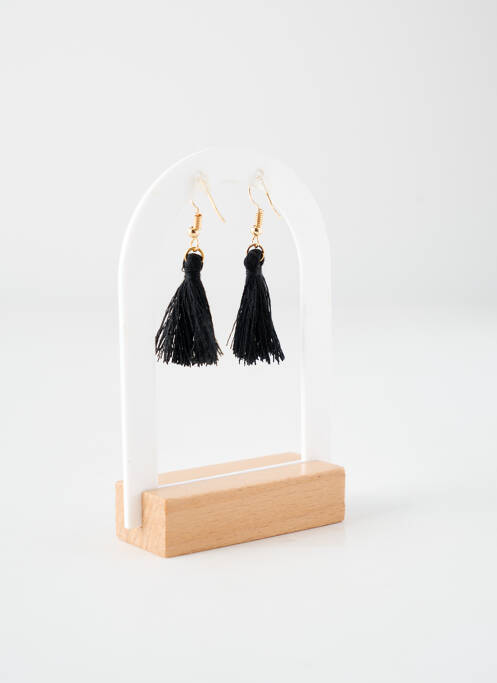 Boucles d’oreilles noir TATA GISELE pour femme