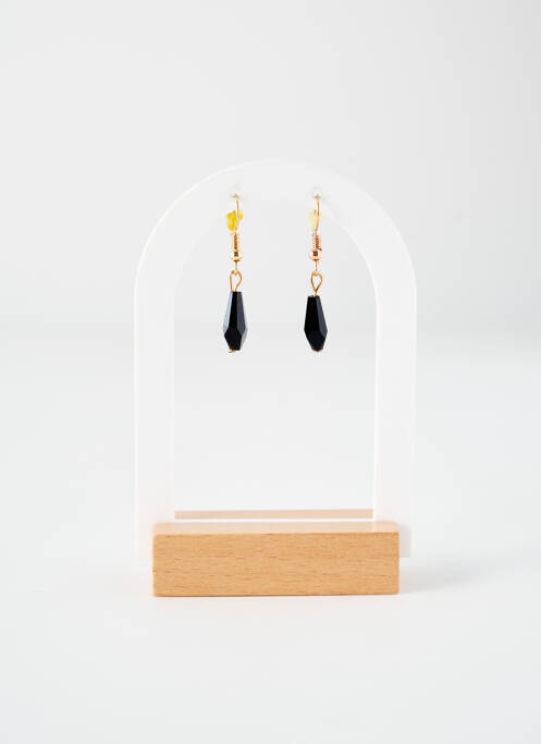 Boucles d’oreilles noir TATA GISELE pour femme