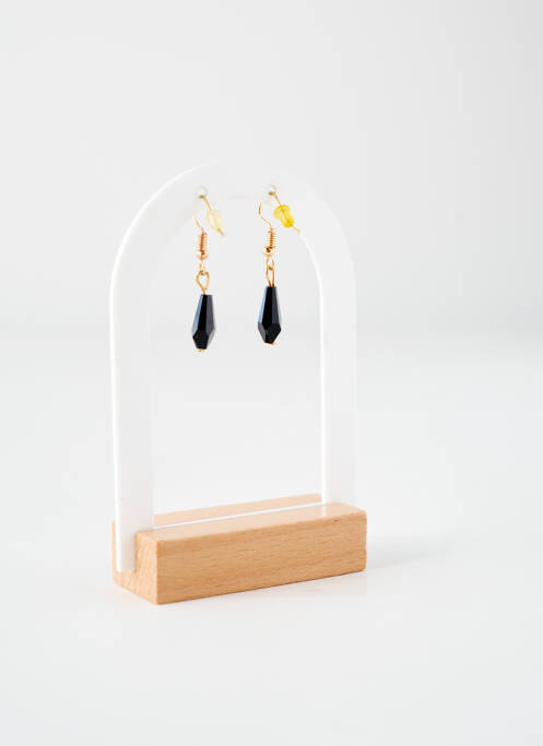 Boucles d’oreilles noir TATA GISELE pour femme