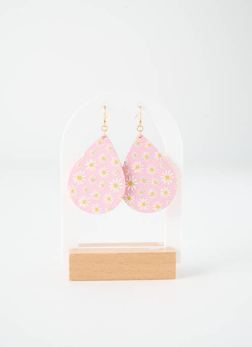 Boucles d’oreilles rose TATA GISELE pour femme