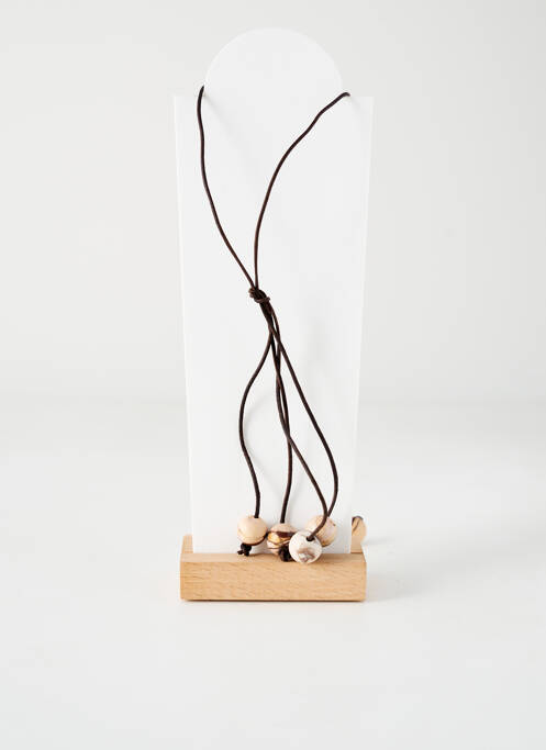 Sautoir marron TATA GISELE pour femme