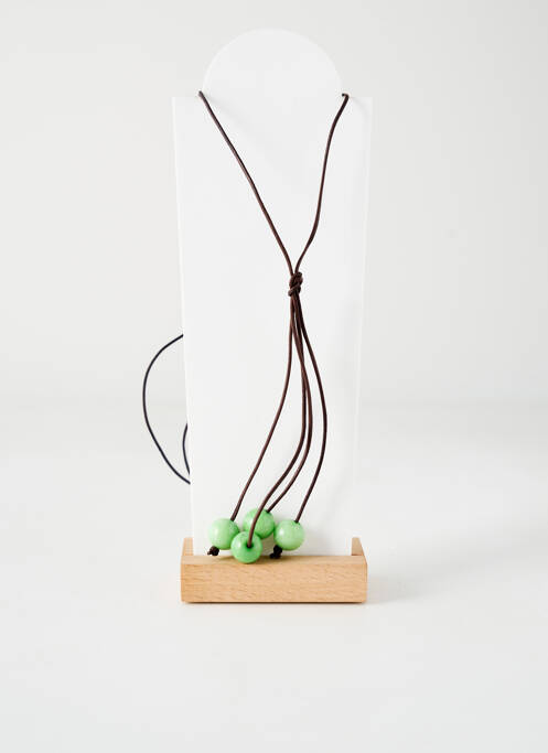 Sautoir vert TATA GISELE pour femme