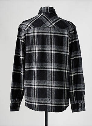 Chemise manches longues imprimé écossais noir DEFACTO homme