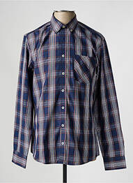 Chemise manches longues poches bleu DEFACTO homme