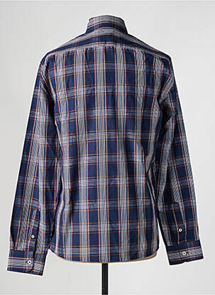 Chemise manches longues imprimé écossais bleu DEFACTO homme