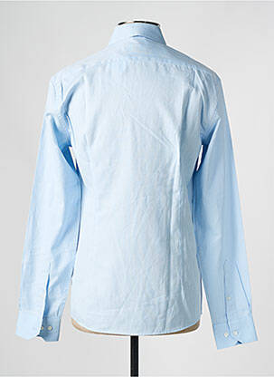 Chemise manches longues coupe cintrée bleu DEFACTO homme