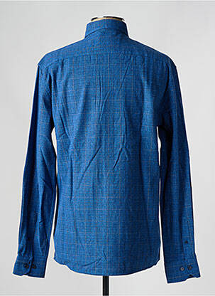 Chemise manches longues imprimé carreaux bleu DEFACTO homme