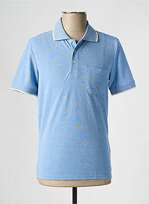T-shirt tissage chiné manches courtes bleu DEFACTO homme