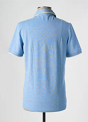 T-shirt tissage chiné manches courtes bleu DEFACTO homme