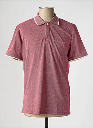 T-shirt tissage chiné manches courtes rouge DEFACTO homme